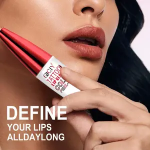 4-Color Tattoo Lip Gloss Color Peel-Off,Long-lasting Moisturizing Hydrating Lipstick for Normal Skin Radiant Finish 50g Super Glossy Makeup Gift