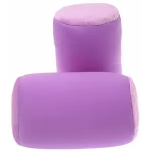 212 MAIN Microbead Roll Mooshi Bolster, Super-Squishy Soft Padded Cushion, Stress Relief Travel-Ready Light Purple Outdoor Sofa Furniture Accessory