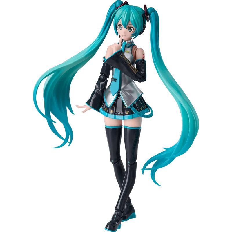 Blokees Fantastics Series Hatsune Miku Official Outfit Tool-Free Assembly with 3 Expressions & Complete Accessory Set Microphone Keyboard Guitar