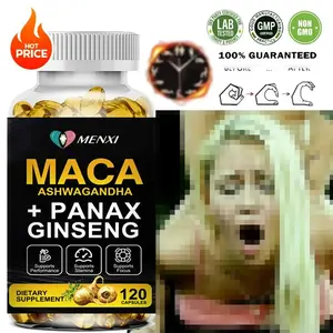 Organic Maca Root 120 Capsules 10000mg, Peruvian Maca Extract for Men & Women