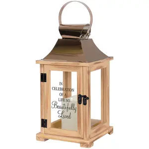 Wooden Lantern Life Beautifully Lived