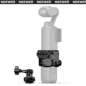NEEWER AC069 Pocket 4 Cage, Protective Gimbal Camera Video Rig with Cold Shoe Mount Adapter & 1/4" Threads for Action Camera Photography Accessories, Compatible with DJI Osmo Pocket 4 Only