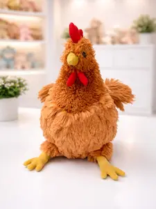Jellycat Chicken Plush with Jellycat Gift Bag – Soft Cute Farm Stuffed Animal, Adorable Hen Plush Gift for Kids, Babies & Plush Collectors, Nursery Decor, Baby Shower, US Stock