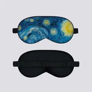 Pastel Artwork Silk Sleep Mask Comfort Lightweight Eye Mask