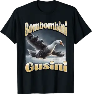 Bombombini Gusini Funny Italian Brainrot Meme Graphic T-Shirt - Jenniferlau Shop 27B0F3HSSFKQ