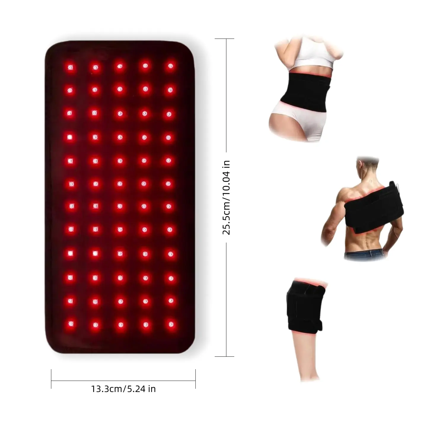 USB Rechargeable Heating Wrap with 3 Temperature Modes, Adjustable Warm Pad for Waist, Back & Shoulder, Portable Daily Cozy Accessory, Nice Gift Choice