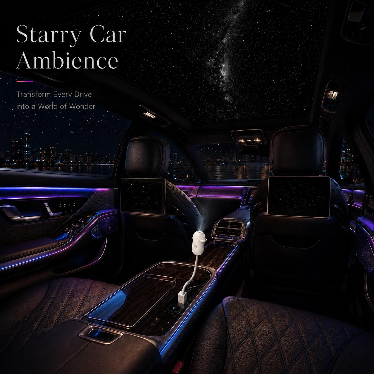 2-in-1 USB Galaxy Projector Night Light, Mini Starry Sky LED Projector Lamp with 3 Star Discs, Touch Control Star Projector for Bedroom Ceiling, Wall, Kids Room, Car & Room Decor