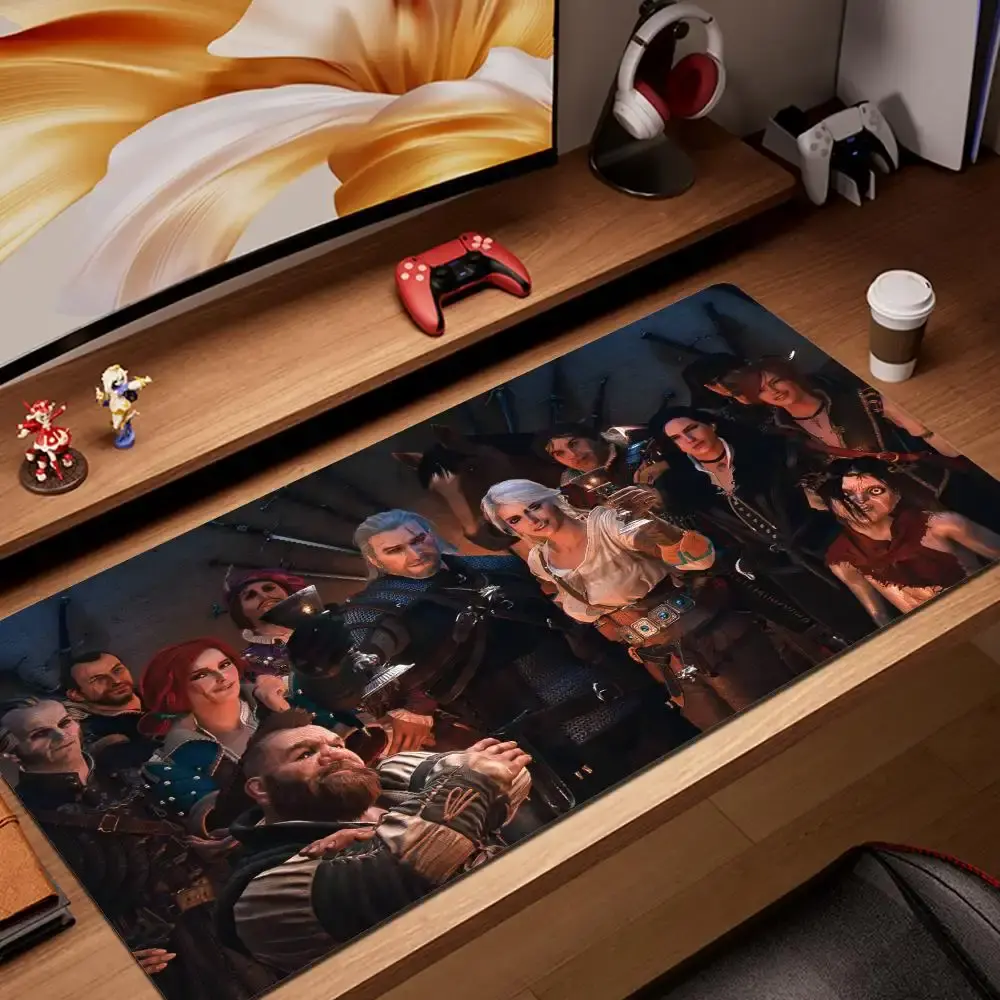 The Witchers Character Mouse Pad, Keyboard Mat, The Witcher Wild Hunt Gaming Desk Mat, The Witcher 3 Video Game Playmat For Computer Accessories, Gift For Gamers