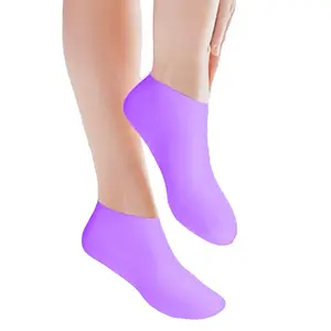 Silicone Moisturizing Socks for Dry Feet and Cracked Heels, Soften Rough Skin, Elastic Fit, Daily Foot Care Essential, Prevent Cracking