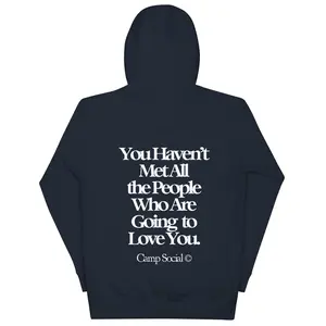 'Love You' Hoodie - Camp Edition Navy With White Logo