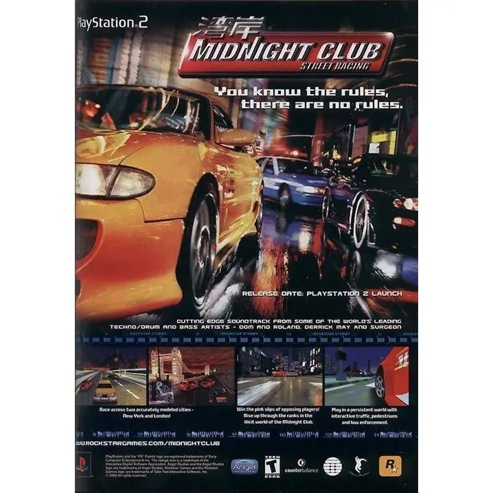Midnight Club — Racing Poster