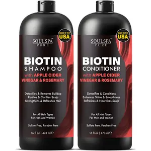 Biotin Shampoo & Conditioner with Apple Cider Vinegar and Rosemary