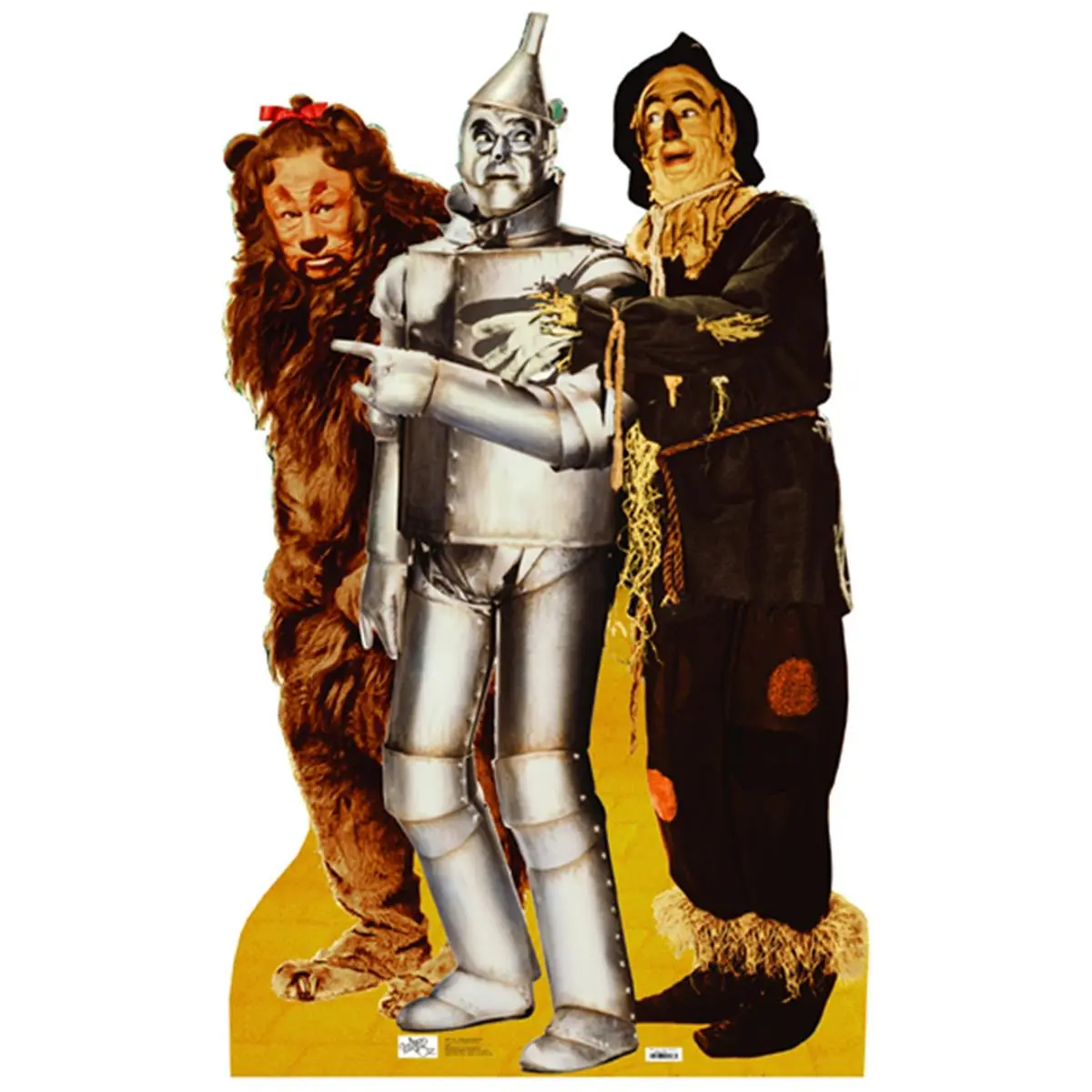 Wizard Of Oz Life-Size Cardboard Stand-Up - Lion, Tinman, Scarecrow Characters, 72" H Decorative Party Home Decor Cardboard Cutout