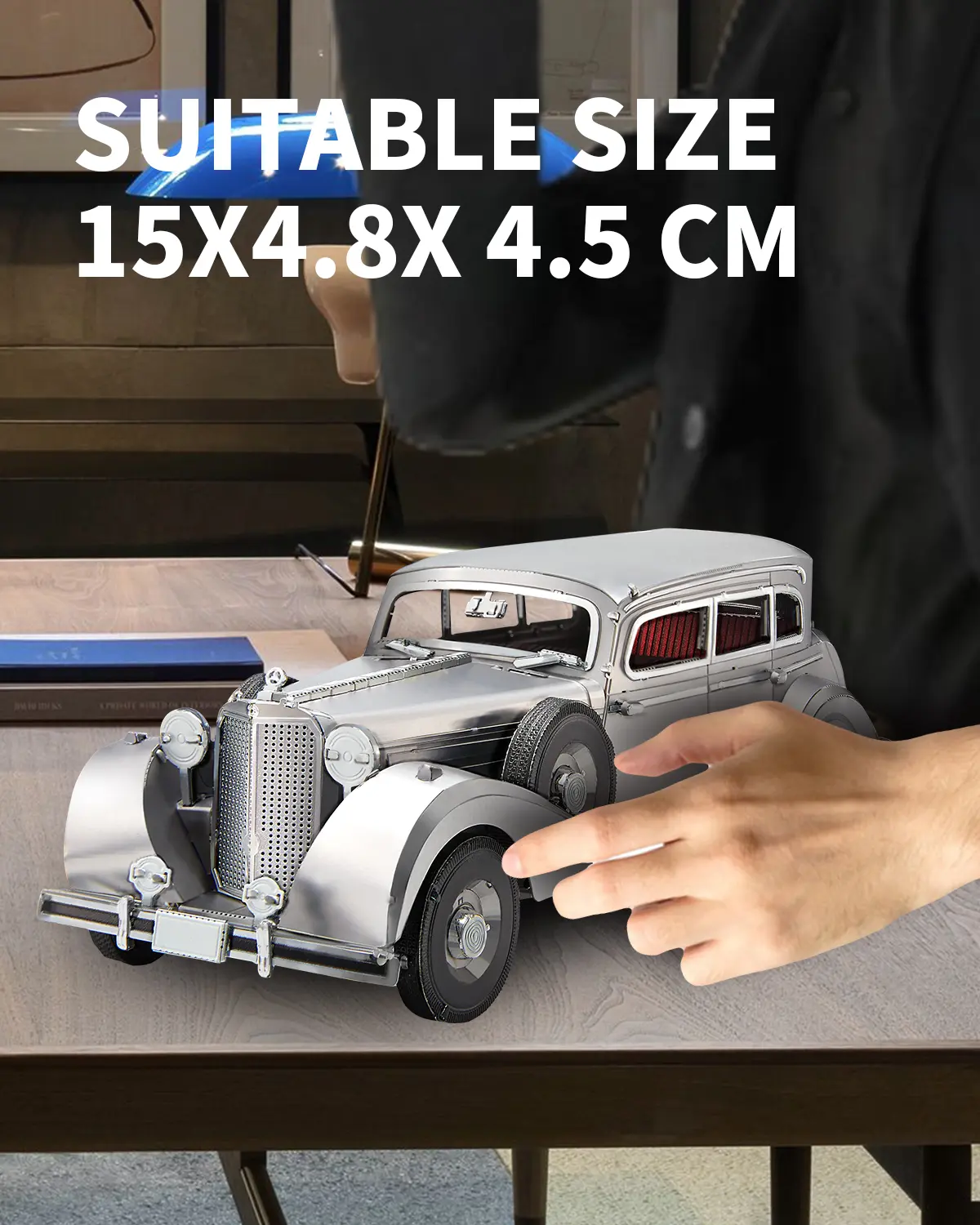 Piececool 3D Puzzles for Adults, Sedan 770k Car Model Building