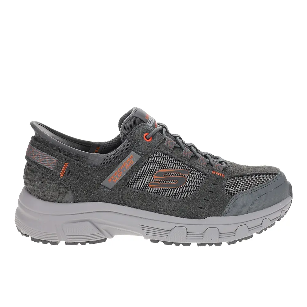 Skechers Mens Slip-Ins Relaxed Fit Oak Canyon Slip On Sneakers Shoes Casual - Grey
