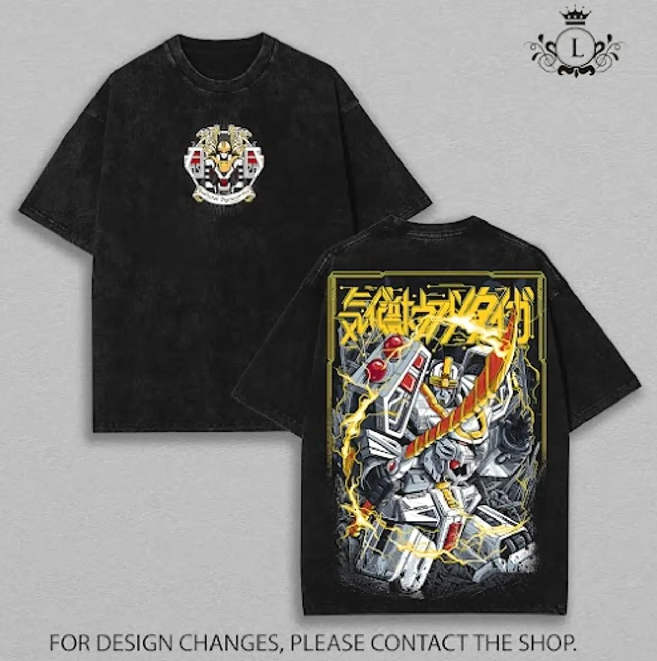 White Tigerzord Tee | Mighty Morphin Mecha Shirt | Heavyweight Cotton Streetwear | Retro Anime Mecha Graphic T-shirt | Unisex Otaku Core Tee | 90s Robot Warrior Oversized Top | Vintage Washed Anime Streetwear | Classic Retro Mech Style Shirt 2CL