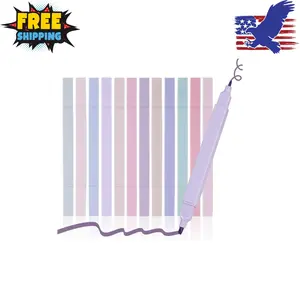 Dual Tip Aesthetic Bible Highlighters, 12 Pack Pastel, No Bleed, Assorted Colors