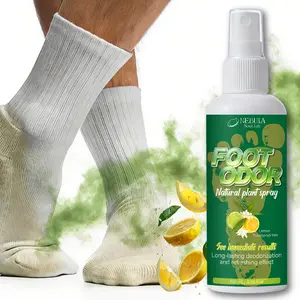 Lemon Eucalyptus Foot Deodorant Spray, Anti-Odor Antibacterial Quick-Dry Fresh, Shoe Sock Universal Sweat Prevention Foot Care Spray, Foot Care Product
