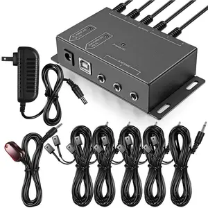 Infrared Repeater System IR Kit Control Up to 10 Devices Hidden IR System Infrared Remote Control Extender Kit