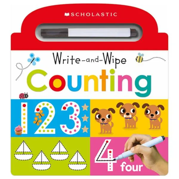 USED Book - Write and Wipe Counting: Scholastic Early Learners (Write and Wipe) by Scholastic (Board book) - english