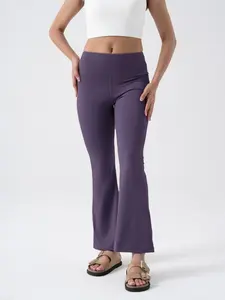 Women's High-Waisted Flared Leggings in Soft Butter-Like Fabric, Full Length, Perfect for Yoga and Daily Wear, Versatile Style for Any Occasion