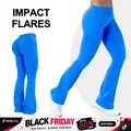 [REGULAR LENGTH] GYMER IMPACT Flares Butt Bottoms Gymwear Workout Gym Women Butt Lifting Pants Sportswear Sports Slim Fit Tummy Control Yoga Butt Shaping Leggings