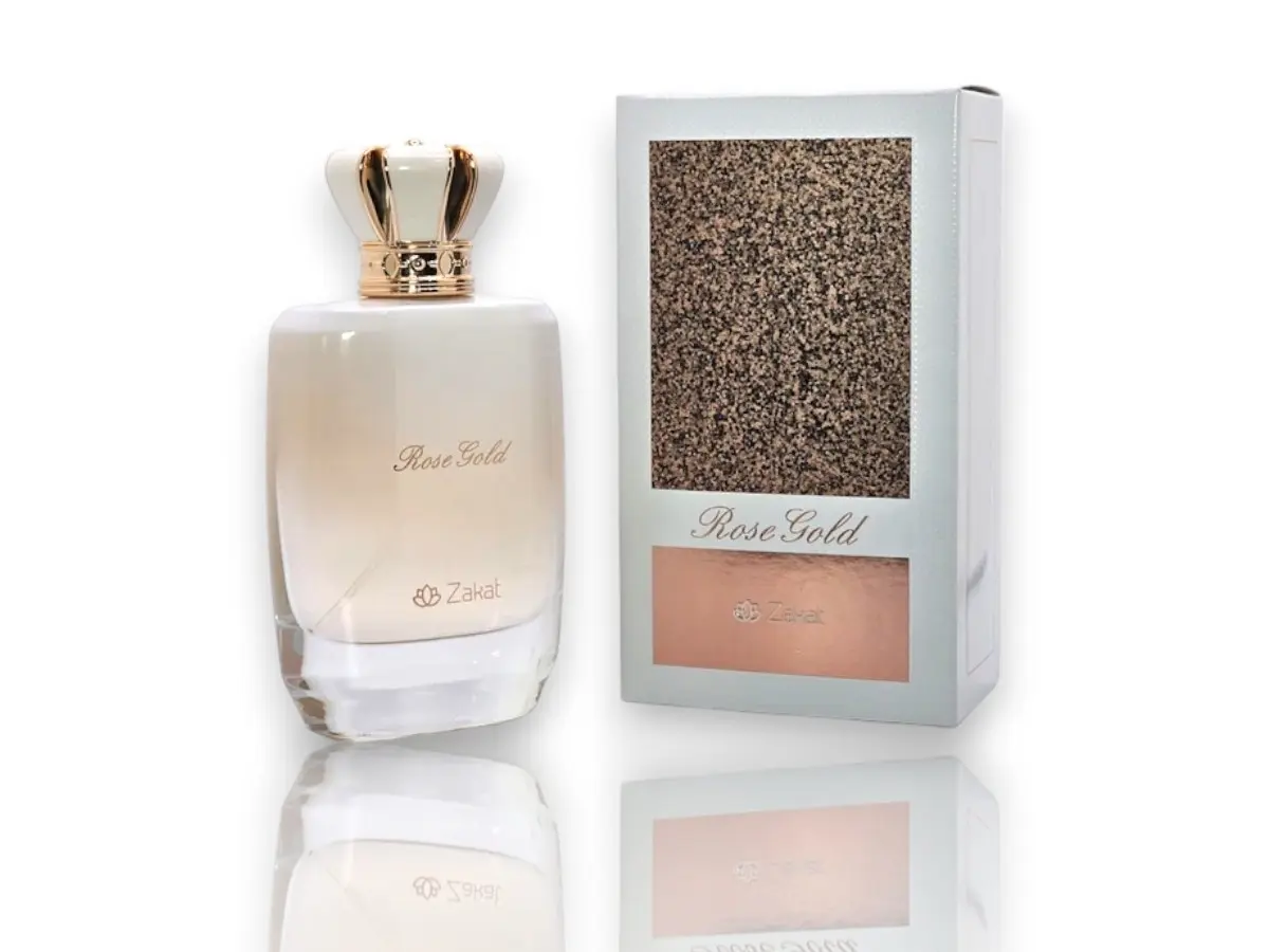 Zakat Parfums | Rose Gold | Women's Fragrance | 100 ML - 3.4 OZ | Eau De Parfum | Jasmine - Amber & Orchid