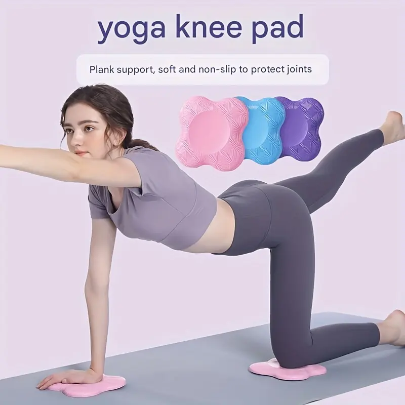 Extra Thick Yoga Knee Pad, Non-Slip Foam Wedge for Joint Protection on Knees, Elbows & Wrists, Lightweight Accessory for Pilates Fit & Planks, Padded