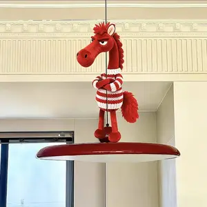 2026 Hot-Selling Trendy Cool Dark Horse Pendant Bag Charm Keychain Plush Toy Doll Ornament