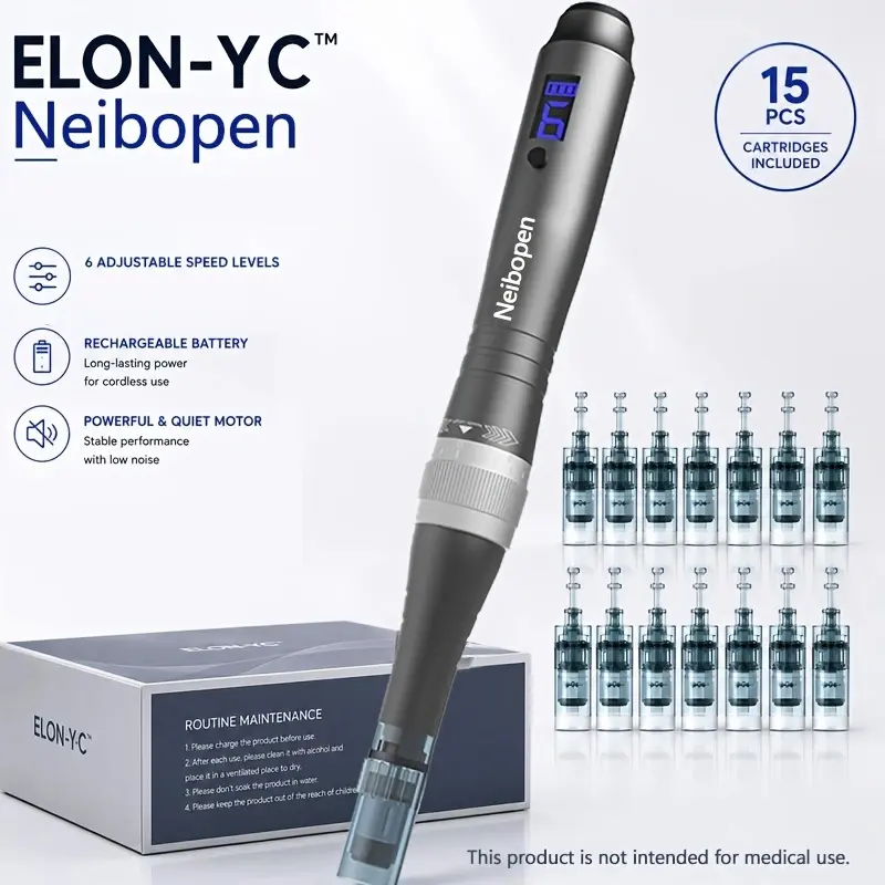 One Set DR DermaPEN  -M8X-MicroNeedling with 15 pcs Accessories
