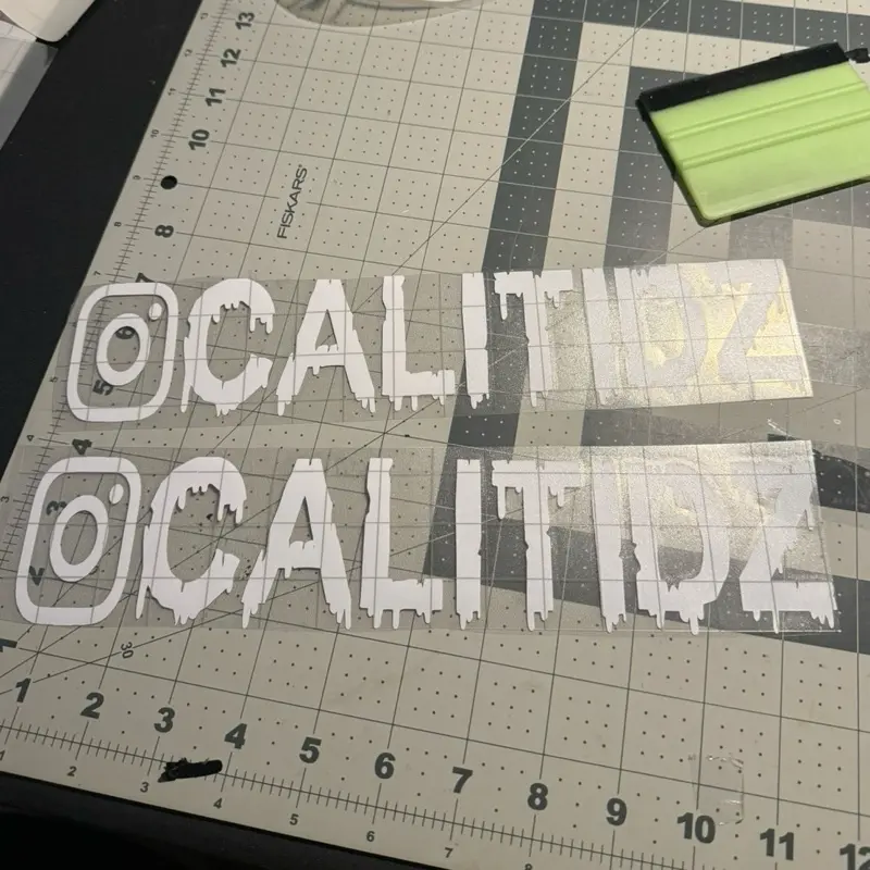 Custom Instagram Snapchat Tiktok Handle Decals for Car Windows Cups Tumblers Laptops High Quality Vinyl Decals Truck Sticker Easy Application