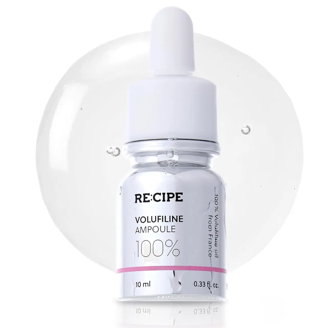 RECIPE Volufiline 100% Ampoule - Pure Volufiline Serum with Zhimu Root Extract for Hydrating & Age-Defying Skin Care - 10ml
