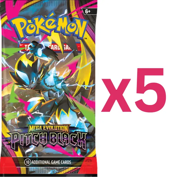 Pokémon Pitch Black Booster Pack Bundle (5 Booster Packs)