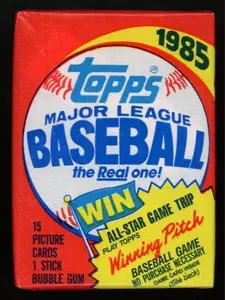 1985 Topps Baseball Unopened Wax Pack