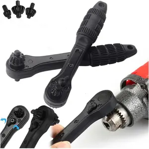3-in-1 drill chuck ratchet wrench universal drill chuck key replacement tool for drill bits, multifunctional interchangeable fastening clamping tool for electric...