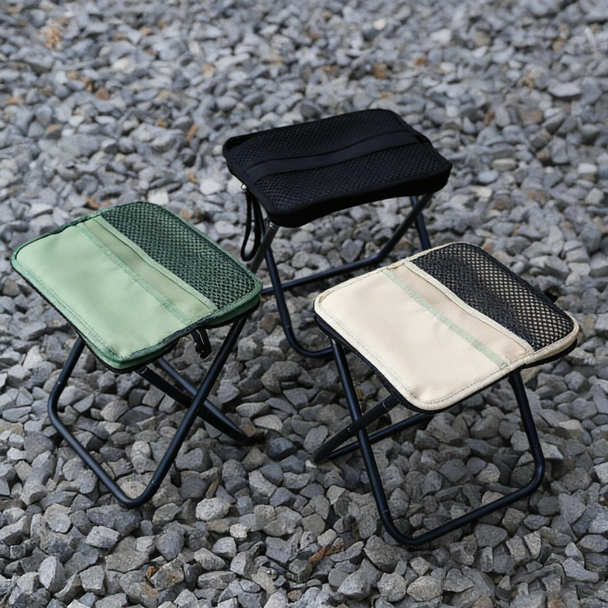 Foldable Camping Stool Portable Outdoor Lightweight Seat for Hiking Fishing Beach Travel Backpacking Picnic Compact Chair