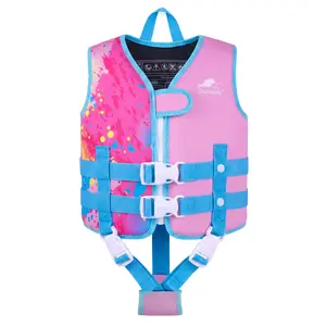 Gogokids Swim Vest for Toddler & Kid 1-2-3-4-5, Adjustable Buoyancy Swimming Vest for Kid Learn to Swim, Toddler Floaty with Removeable Floats and Dual Safety Straps Buoyancy Aid for Pool Beach Puddle