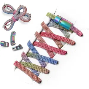 Elastic No-Tie Shoelaces for Sneakers & Footwear - Tieless Stretch Laces with Lock, Easy On-Off for Kids, Adults