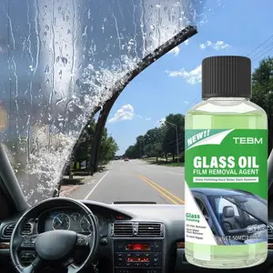 Multi-Functional Glass Oil Film Remover, Concentrated Glass Water, Car Glass Polish, Waterproof Coating Cleaner, Clear Vision, Home & Car Use