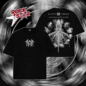 [ Rock Star ] Vintage Sleep Token Double Sides T-shirt Remains 50.3.4.9, Picking Up The Sword Hoodie, Sleep Token Tour Merch, Gifts For Fan Men Clothes Cotton