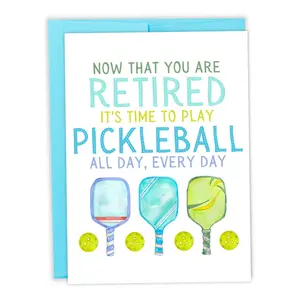 Pickleball Retirement Card