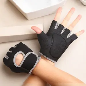 Half Finger Weightlifting Gloves Enhanced Grip Breathable Anti-Slip Gym Gloves with Thickened Palm Padding for Reduced Friction High Elasticity Material for Flexibility Ideal for Strength Training Lifting Cycling Yoga