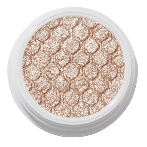 Super Shock Shadow - High-Pigment, Crème-Powder Eye Makeup - Single Glitter Eyeshadow with Minimal Fallout and Unique Bouncy Texture - Sheer Nude Eyeshadow - Ritz (0.07 oz)