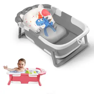 Foldable Baby Bath Tub,or Newborns to Toddler 0-36 Months Girl,Collapsible Baby Bathtub for Newborn