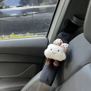 Cute Cloud Car Pendant New Car Interior Decoration Aroma Scented Floral Car Fragrance Plate Pendant Rearview Mirror Ornament