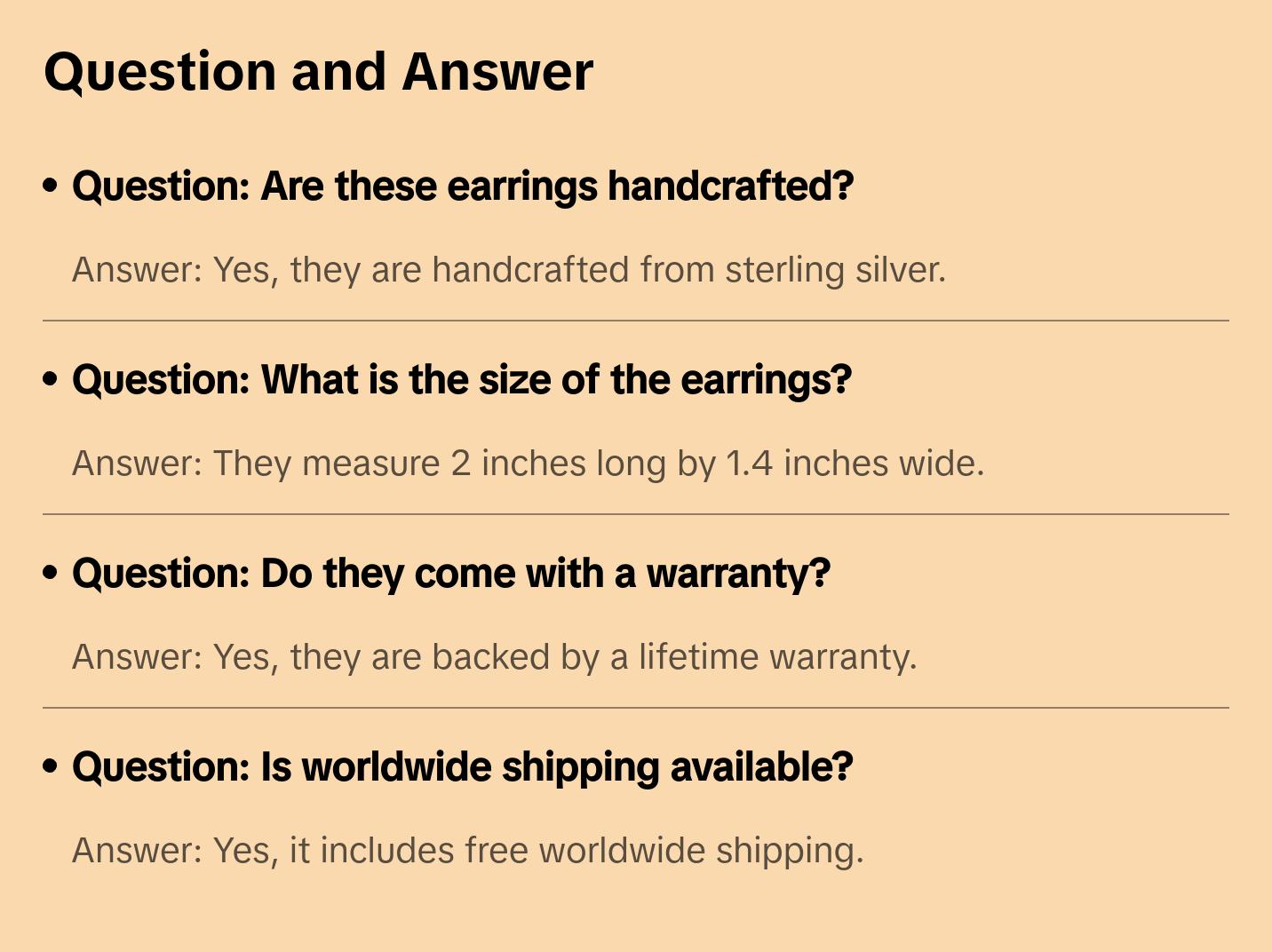 Curled Sterling Silver Heart Dangle Earrings