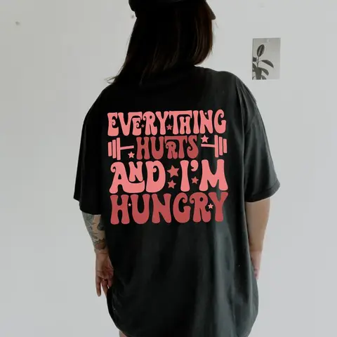 Everything Hurts And I'm Hungry Shirt, Workout Gym Shirt, Gym Club Comfort Color Shirt, Gym Lover Tshirt, Gym Weightlifting Shirt, Pump Gym Lover Tee