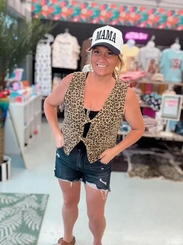 Cheetah Leopard Vest