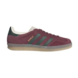 adidas Mens Gazelle Indoor Lace Up Sneakers Shoes Casual - Red