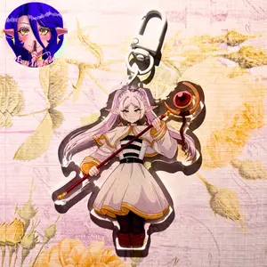 Elf Mage Glitter Epoxy Keychain